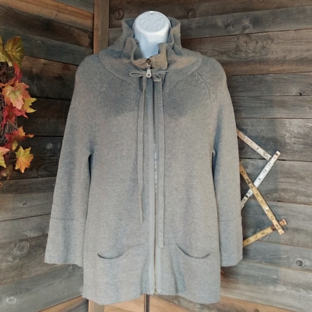 Christopher & Banks zip-up Sweater
